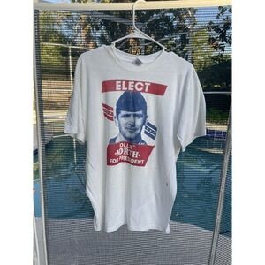 Vintage Sunbelt Elect Ollie North For President Men's Size XL White Polyester